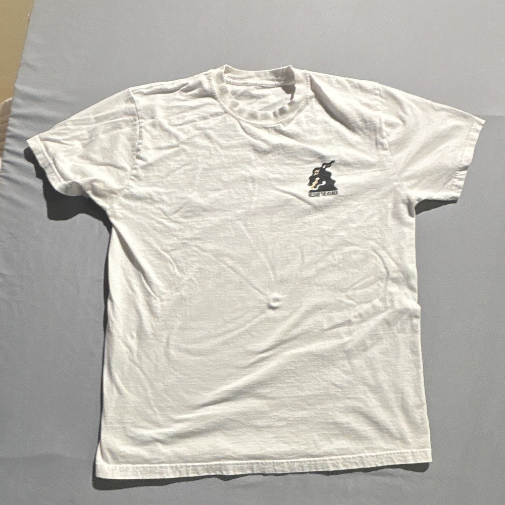 Release The Hounds Graphic T-Shirt White Mens M They Are Free We Are Not Tee